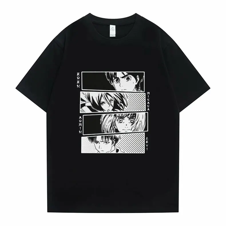 Japan Anime Attack on Titan Eyes Print Tshirt Men Women Harajuku T-shirt Short Sleeve Fashion Original Design Tees Teen Clothes
Japan Anime Attack on Titan Eyes Print Tshirt Men Women Harajuku T-shirt Short Sleeve Fashion Original Design Tees Teen Clothes