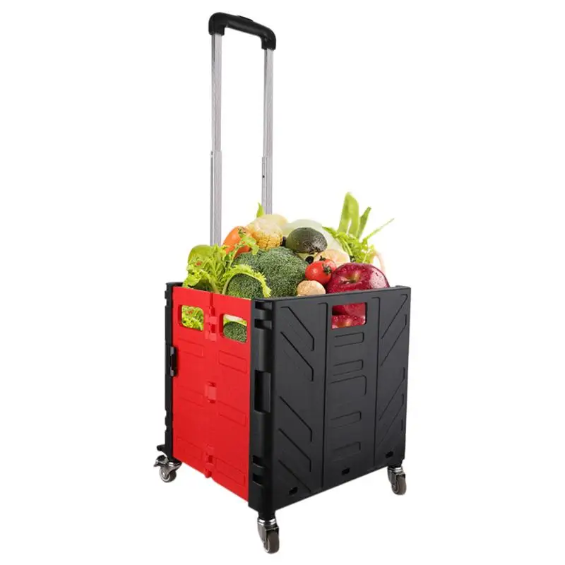 Collapsible Rolling Cart Folding Shopping Trolley Heavy Duty Folding Box Grocery Basket Rolling Tote With Telescopic Handle
Collapsible Rolling Cart Folding Shopping Trolley Heavy Duty Folding Box Grocery Basket Rolling Tote With Telescopic Handle