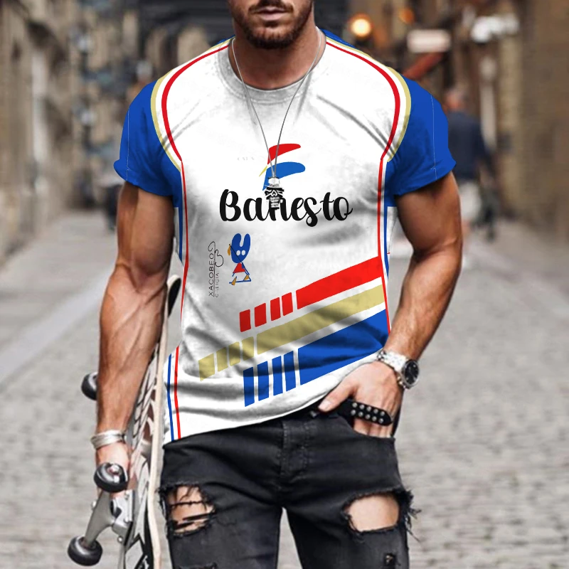 Summer T-Shirts Banesto team Pattern 3D Printing Casual Style Fashion Sportswear Oversized Short Sleeves T Shirt 
Summer T-Shirts Banesto team Pattern 3D Printing Casual Style Fashion Sportswear Oversized Short Sleeves T Shirt