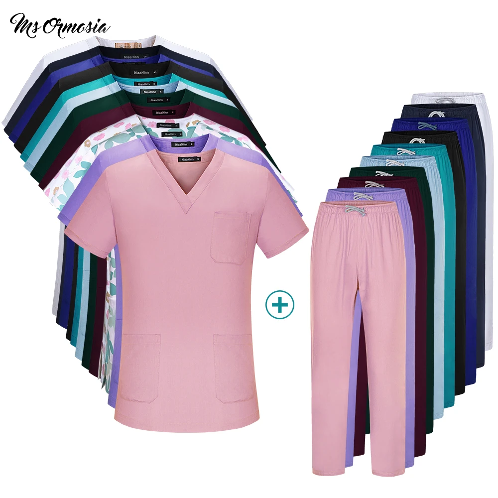 High Quality Beauty Salon Clothes Pet Grooming Scrubs Set Spa Uniforms Unisex V-Neck Work Clothes Short Sleeve Scrubs Tops Pants
High Quality Beauty Salon Clothes Pet Grooming Scrubs Set Spa Uniforms Unisex V-Neck Work Clothes Short Sleeve Scrubs Tops Pants