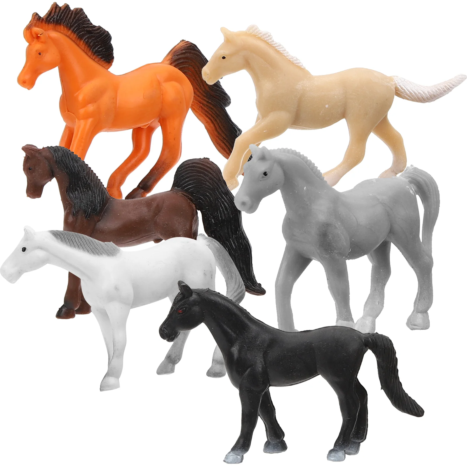 

12 Pcs Miniature Horse Party Favors Animal Figurines Kids Toy Horses Vinyl Tiny Animals Figures Child Toys Girls