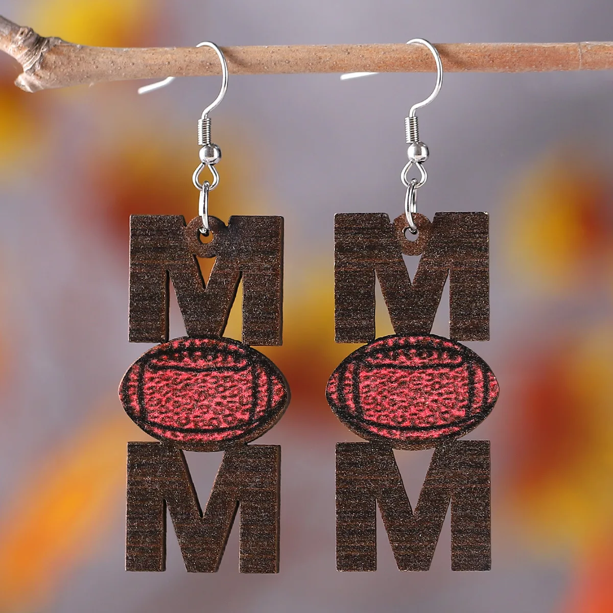 2023 New Mother's Day Earthings MOM Sports Football Rugby Hanging Earthings Double-sided Wooden Ear Rings Gift Wholesale
2023 New Mother's Day Earthings MOM Sports Football Rugby Hanging Earthings Double-sided Wooden Ear Rings Gift Wholesale