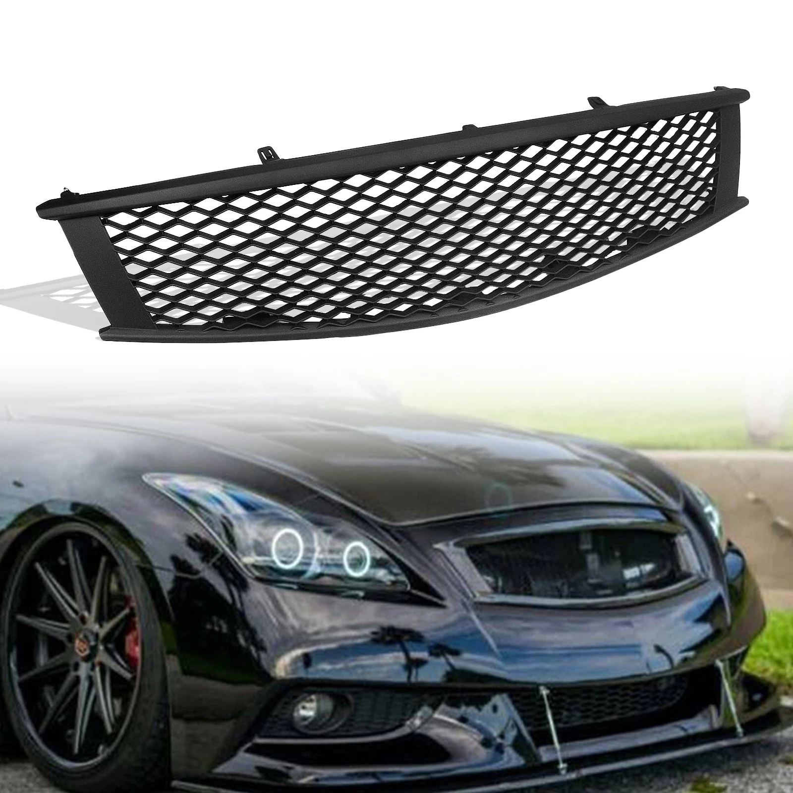 Car Front Grill Grille For Infiniti G G37 Q60 2 Door 2008-2013 Honeycomb Style Black Upper Bumper Hood Mesh Replacement
Car Front Grill Grille For Infiniti G G37 Q60 2 Door 2008-2013 Honeycomb Style Black Upper Bumper Hood Mesh Replacement