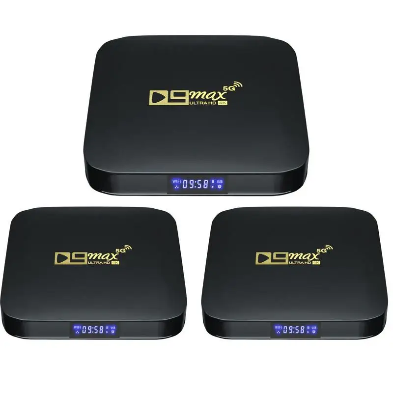 

STB TV Box D9max For Androids Rapid Smart TV Box 16GB 4K H.265 Media Player Set Support 2.4G 5G WIFI TV Receiver Home Theater