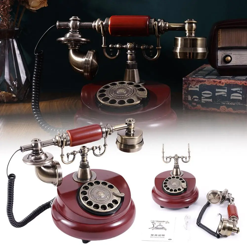 Antique Corded Telephone Resin Fixed Digital Retro Phone Button Dial Vintage Decorative Rotary Dial Telephones Wired Telephone
Antique Corded Telephone Resin Fixed Digital Retro Phone Button Dial Vintage Decorative Rotary Dial Telephones Wired Telephone