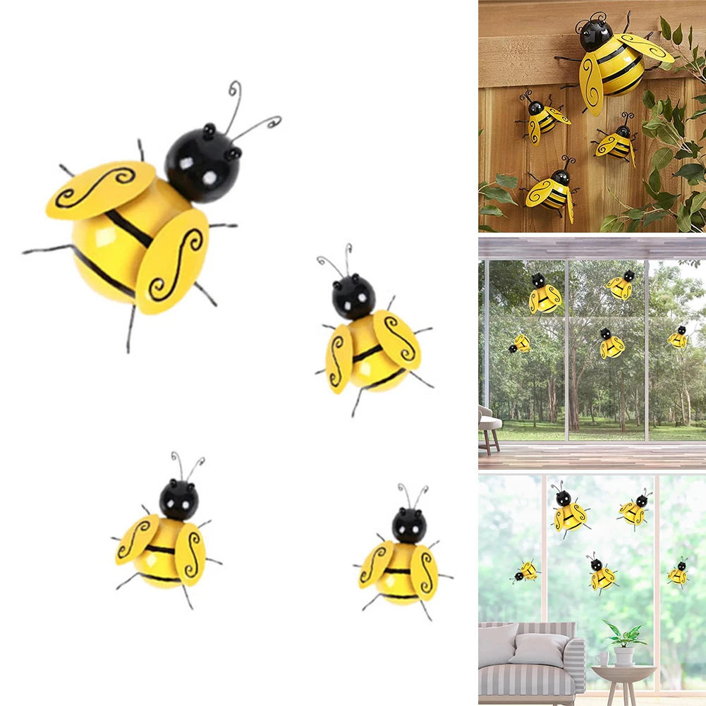 Rustic Wrought Iron Bee Wall Art Decoration Wall Hanging Bee Four-piece Set Yard Garden Fence 3D Art Sculpture Ornaments
Rustic Wrought Iron Bee Wall Art Decoration Wall Hanging Bee Four-piece Set Yard Garden Fence 3D Art Sculpture Ornaments