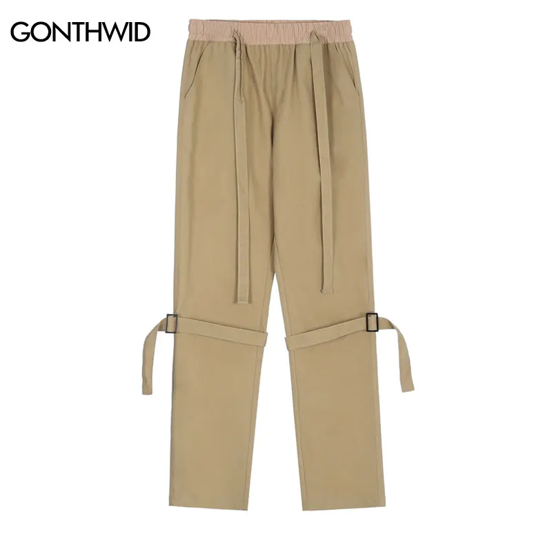 Hip Hop Cargo Pants Men Streetwear Vintage Strap Buckle Straight Pants 2022 Harajuku Fashion Casual Trousers Black Khaki Green 
Hip Hop Cargo Pants Men Streetwear Vintage Strap Buckle Straight Pants 2022 Harajuku Fashion Casual Trousers Black Khaki Green
