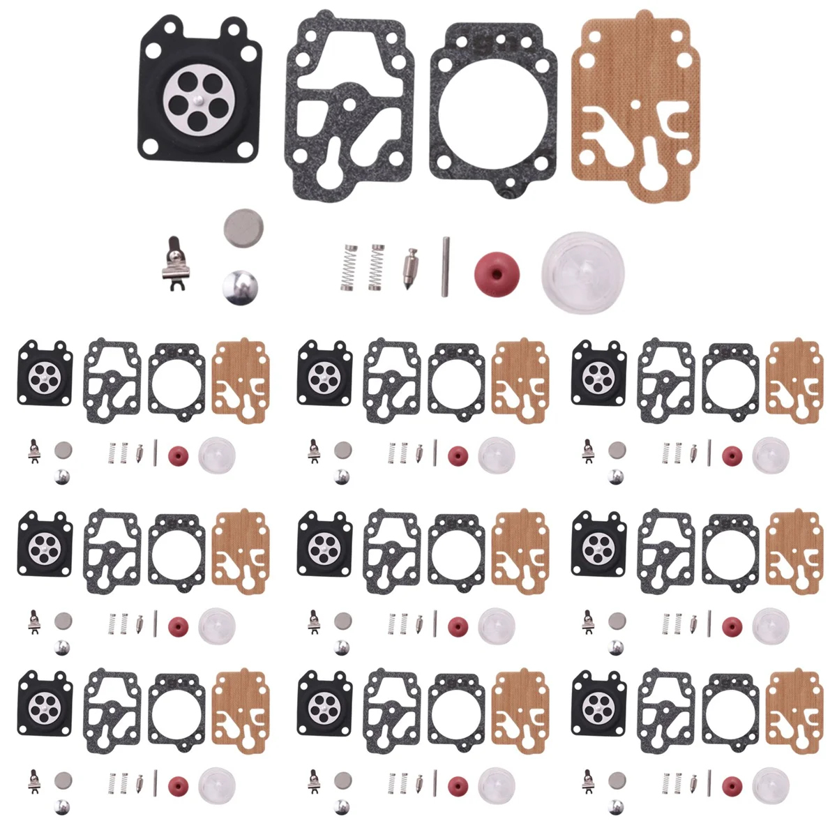10 SETS Carburetor Repair Kit for 40-5 44-5 32 34 26 Brush Cutter Grass Trimmer Replacement Parts
10 SETS Carburetor Repair Kit for 40-5 44-5 32 34 26 Brush Cutter Grass Trimmer Replacement Parts