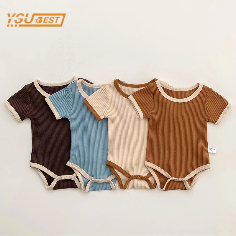 Newborn Baby Boys Girls Rompers Short Sleeve Pure Color Jumpsuit Summer Baby Boys Girls Rompers Clothes
Newborn Baby Boys Girls Rompers Short Sleeve Pure Color Jumpsuit Summer Baby Boys Girls Rompers Clothes