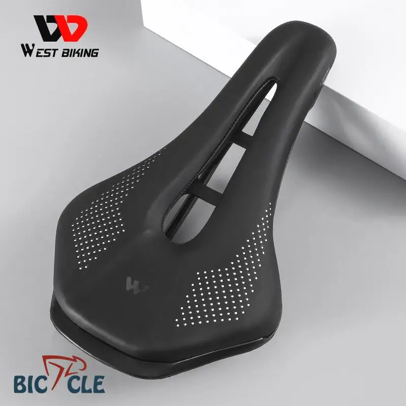 WEST BIKING Ultralight Mountain Bicycle Saddle MTB Short Nose Road Bike Seat PU Leather Hollow Prostatic Saddle Bicycle Parts
WEST BIKING Ultralight Mountain Bicycle Saddle MTB Short Nose Road Bike Seat PU Leather Hollow Prostatic Saddle Bicycle Parts