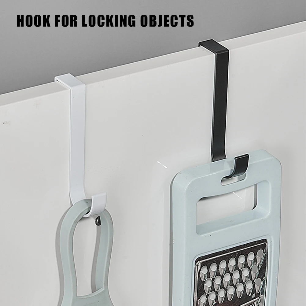

Door Cabinet Hanger Corrosion Resistant Z Shape Back Cabinet Door Hook Anti-Rust Door Rear Hanger for Towel Cloth Bags Sundries