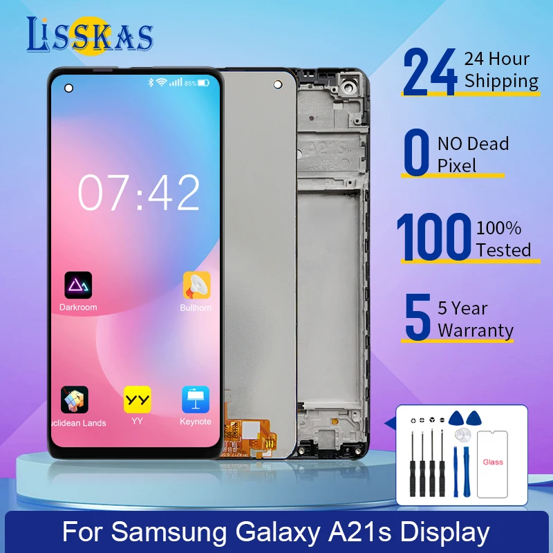 Original 6.5" Display For Samsung Galaxy A21S A217 A217F A217M A217N LCD Touch Display Screen Digitizer Assembly Replace
Original 6.5" Display For Samsung Galaxy A21S A217 A217F A217M A217N LCD Touch Display Screen Digitizer Assembly Replace