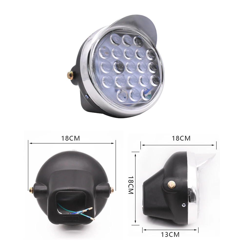 12V-80V Electric Bike Headlight 8/12/16 Beads Tricycle Motorcycle LED Headlight Waterproof Spot Light Ebike Cycling Accessories
12V-80V Electric Bike Headlight 8/12/16 Beads Tricycle Motorcycle LED Headlight Waterproof Spot Light Ebike Cycling Accessories