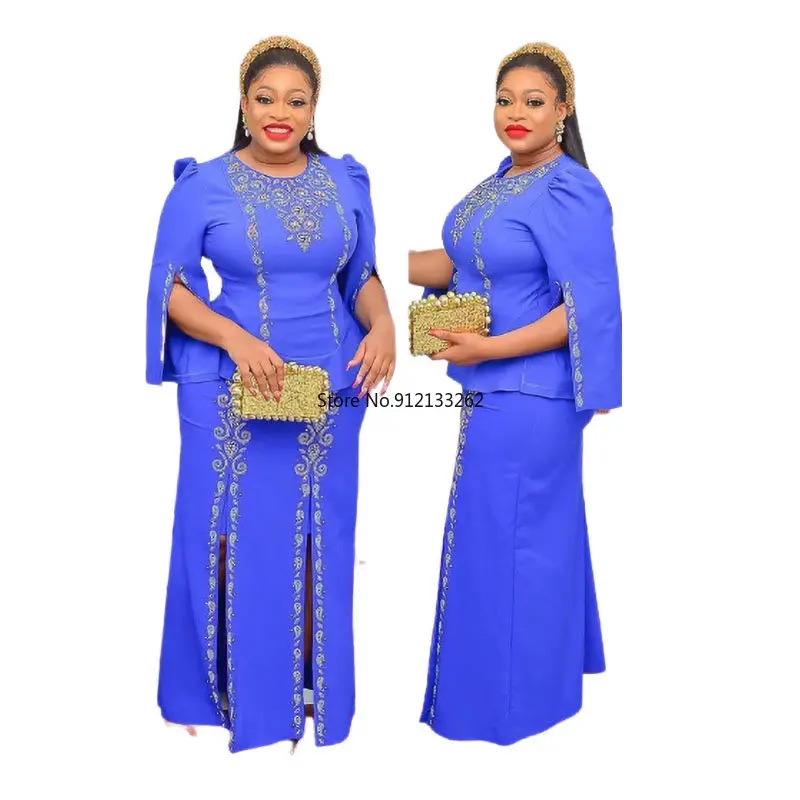 2 PCS Sets Tops Skirts Suits Plus Size Turkey Wedding Party Dresses for Women Dashiki Ankara African Designer Fall Outfits Gown
2 PCS Sets Tops Skirts Suits Plus Size Turkey Wedding Party Dresses for Women Dashiki Ankara African Designer Fall Outfits Gown