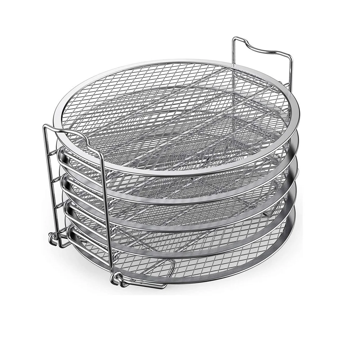 5-Layers Air Fryer Rack Stainless Steel Stackable Grid Grilling Rack for Ninja Foodi 6.5 QT / 8 QT Air Fryer Basket Tray
5-Layers Air Fryer Rack Stainless Steel Stackable Grid Grilling Rack for Ninja Foodi 6.5 QT / 8 QT Air Fryer Basket Tray
