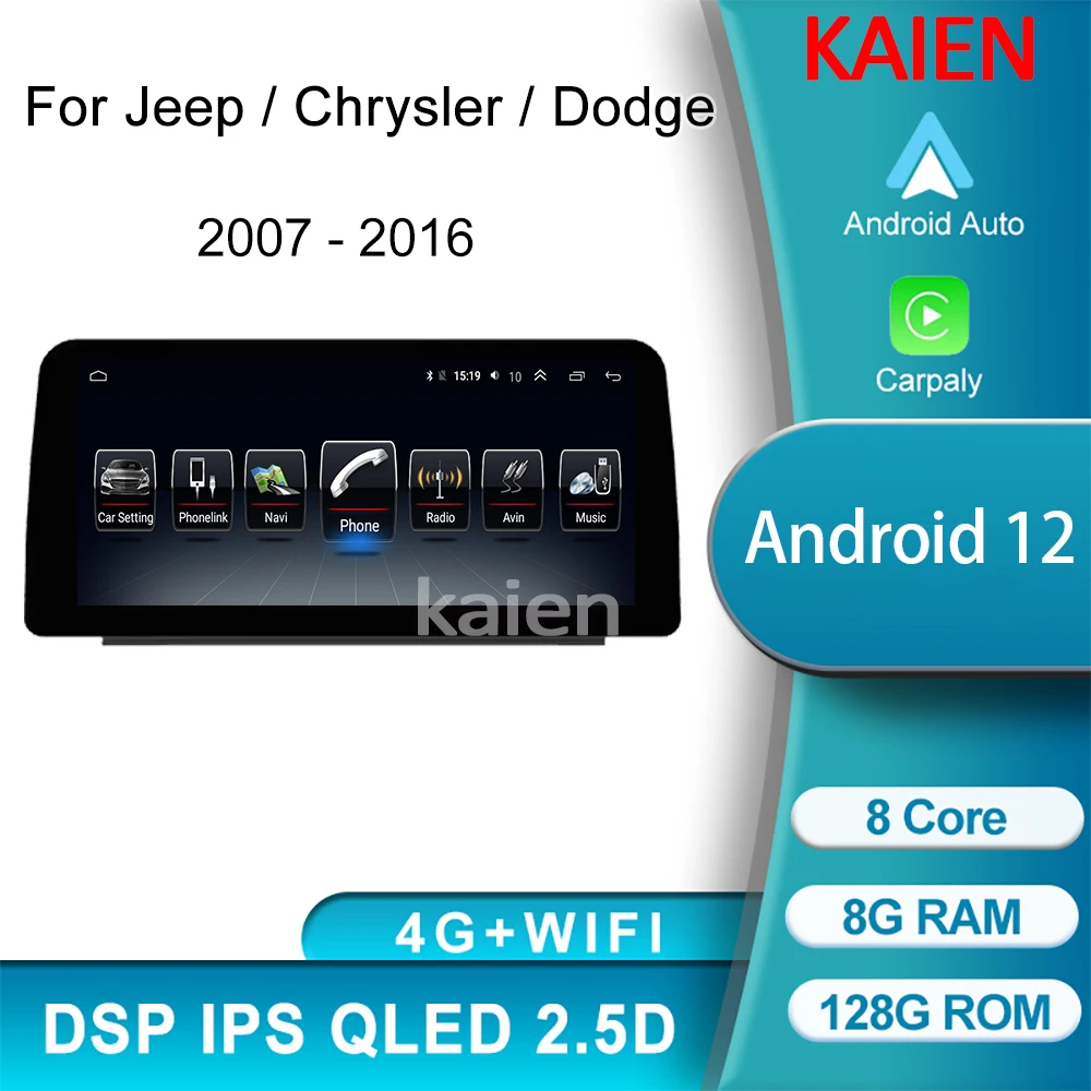 KAIEN Car Radio For Jeep Wrangler Compass Grand Cherokee Patriot Liberty Commander Chrysler Sebring Dodge Android DVD Player GPS
KAIEN Car Radio For Jeep Wrangler Compass Grand Cherokee Patriot Liberty Commander Chrysler Sebring Dodge Android DVD Player GPS