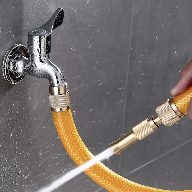 Water Pipe Copper Joint Faucet Conversion Head Car Wash 4 Points Copper Nipple Nozzle Direct Injection High Pressure Flush Hose
Water Pipe Copper Joint Faucet Conversion Head Car Wash 4 Points Copper Nipple Nozzle Direct Injection High Pressure Flush Hose