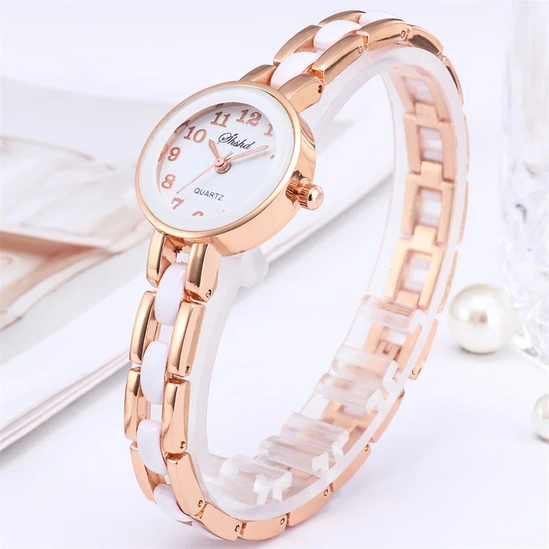WOKAI high quality 18K rose Gold fashion casual women's small dial bracelet Luxury quartz watch Student girl clock vintage
WOKAI high quality 18K rose Gold fashion casual women's small dial bracelet Luxury quartz watch Student girl clock vintage