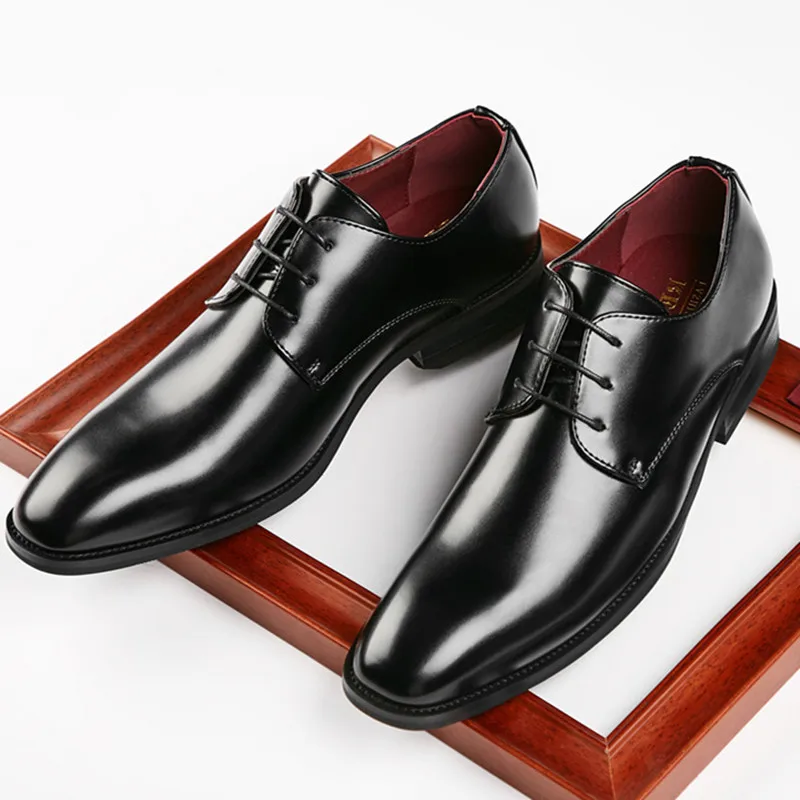 Classic Trend Business Men's Dress Shoes Fashion Elegant Formal Wedding Shoes Men Lace Up Office Oxford Shoes For Man Black A002
Classic Trend Business Men's Dress Shoes Fashion Elegant Formal Wedding Shoes Men Lace Up Office Oxford Shoes For Man Black A002
