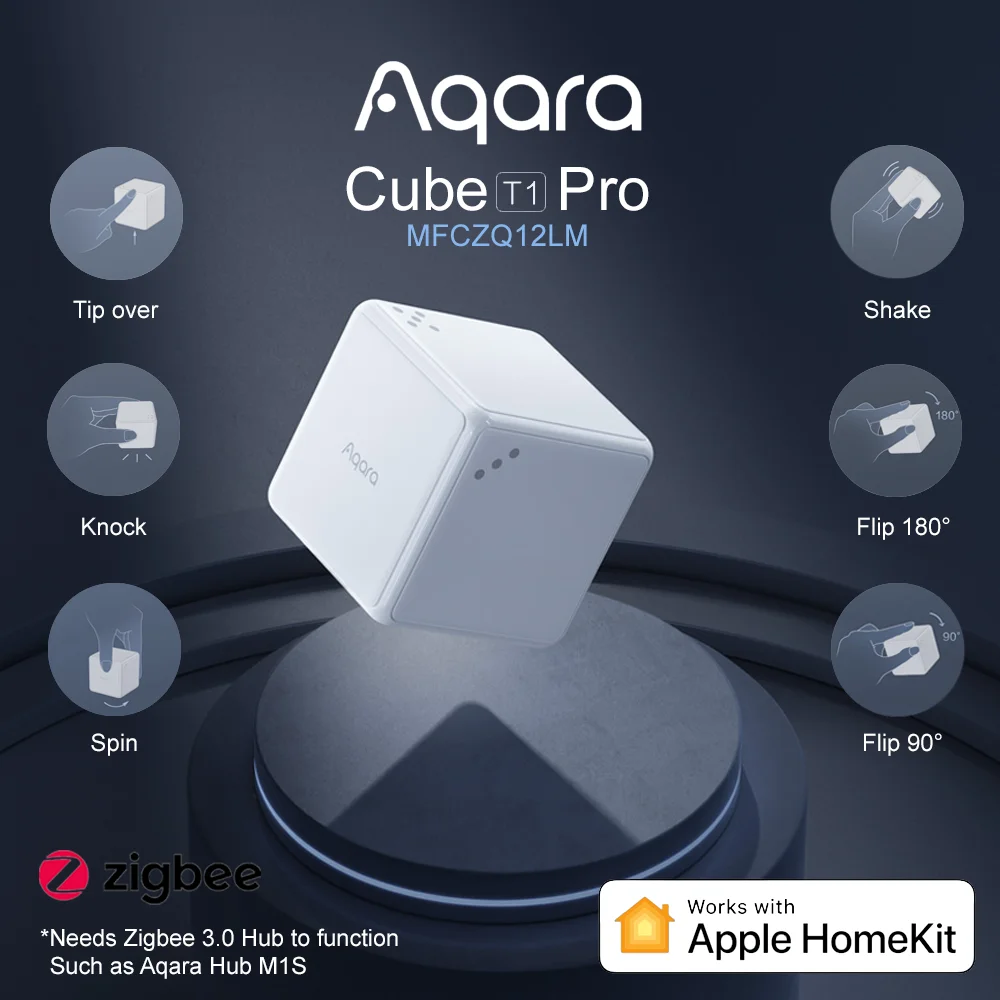Блок управления кубиком Рубика Aqara ler T1 pro работает с Apple Homekit Голосовое управление пульт дистанционного управления Умный дом
Блок управления кубиком Рубика Aqara ler T1 pro работает с Apple Homekit Голосовое управление пульт дистанционного управления Умный дом