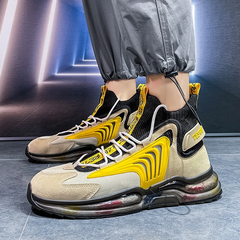 Fashion classic men's shoes outdoor running shoes comfortable breathable non-leather casual shoes lightweight high-top sneakers
Fashion classic men's shoes outdoor running shoes comfortable breathable non-leather casual shoes lightweight high-top sneakers