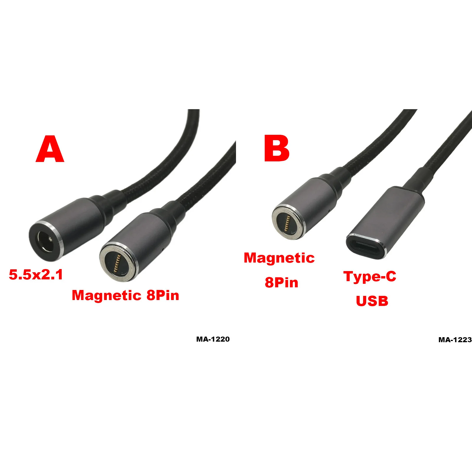 Type-C USB 5.5x2.1mm Female to DC Jack Plug Power Adapter Connector for Lenovo Asus Dell Hp Laptop Charging Magnetic Cord Cable
Type-C USB 5.5x2.1mm Female to DC Jack Plug Power Adapter Connector for Lenovo Asus Dell Hp Laptop Charging Magnetic Cord Cable