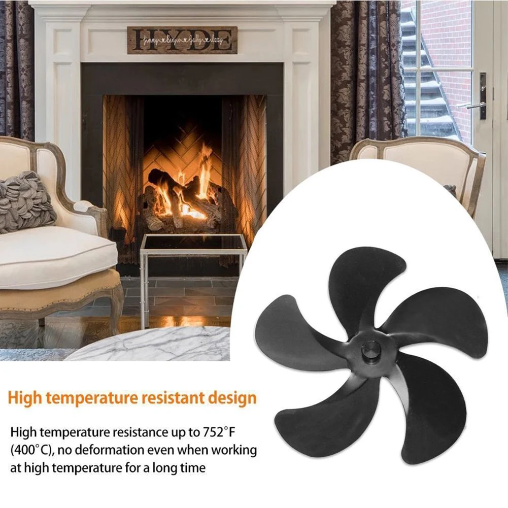 Electric Stove Fan 5-Blades Fireplace Blower Fan Quiet Fireplace Fan Heater Efficient Heat Distribution Fireplace Parts
Electric Stove Fan 5-Blades Fireplace Blower Fan Quiet Fireplace Fan Heater Efficient Heat Distribution Fireplace Parts