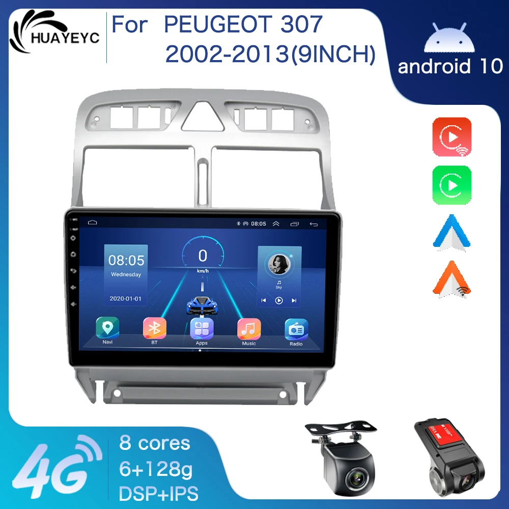 9" DSP 4G Carplay 2din Android 10.0 Auto Car Radio Multimedia Video Player GPS Navigation For Peugeot 307 2002-2013 Head Unit
9" DSP 4G Carplay 2din Android 10.0 Auto Car Radio Multimedia Video Player GPS Navigation For Peugeot 307 2002-2013 Head Unit