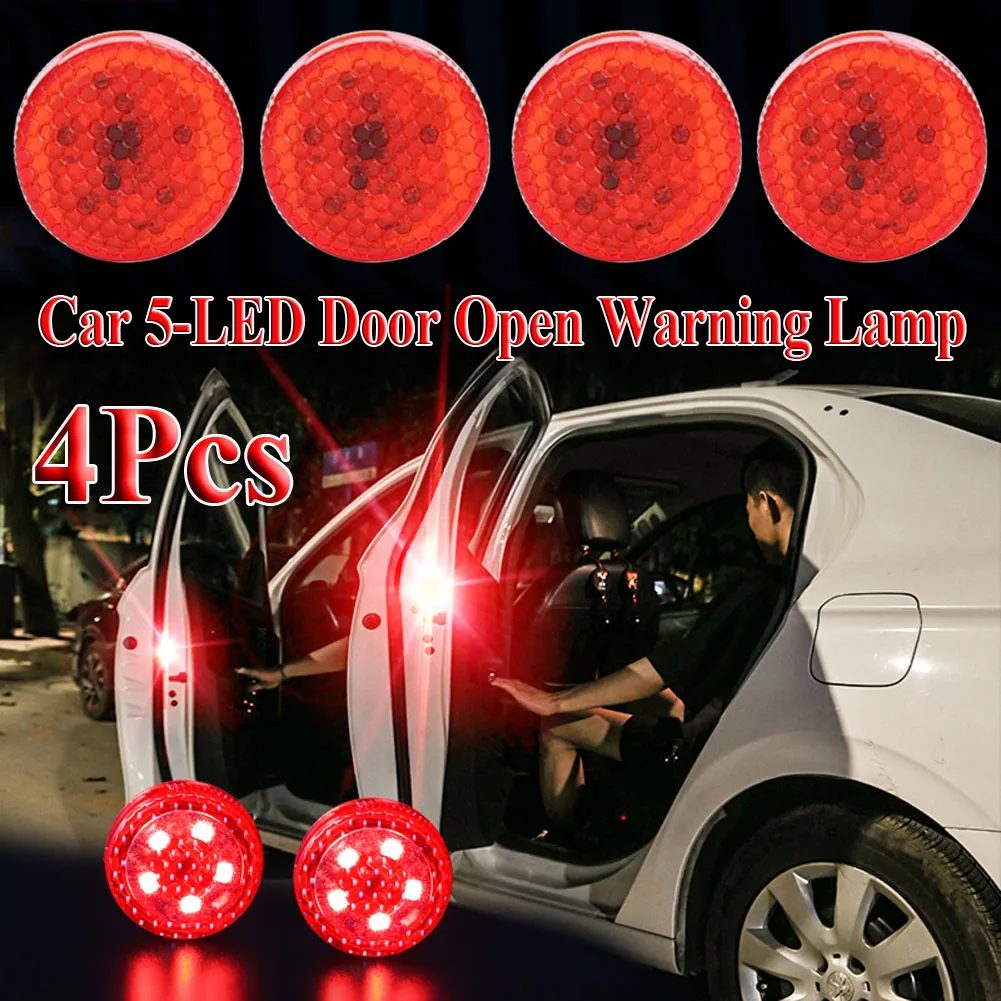 4pcs Car 5-LED Door Open Warning Lamp Strobe Flash Anti-collision Safety Light Car led door light Signal Lamp
4pcs Car 5-LED Door Open Warning Lamp Strobe Flash Anti-collision Safety Light Car led door light Signal Lamp