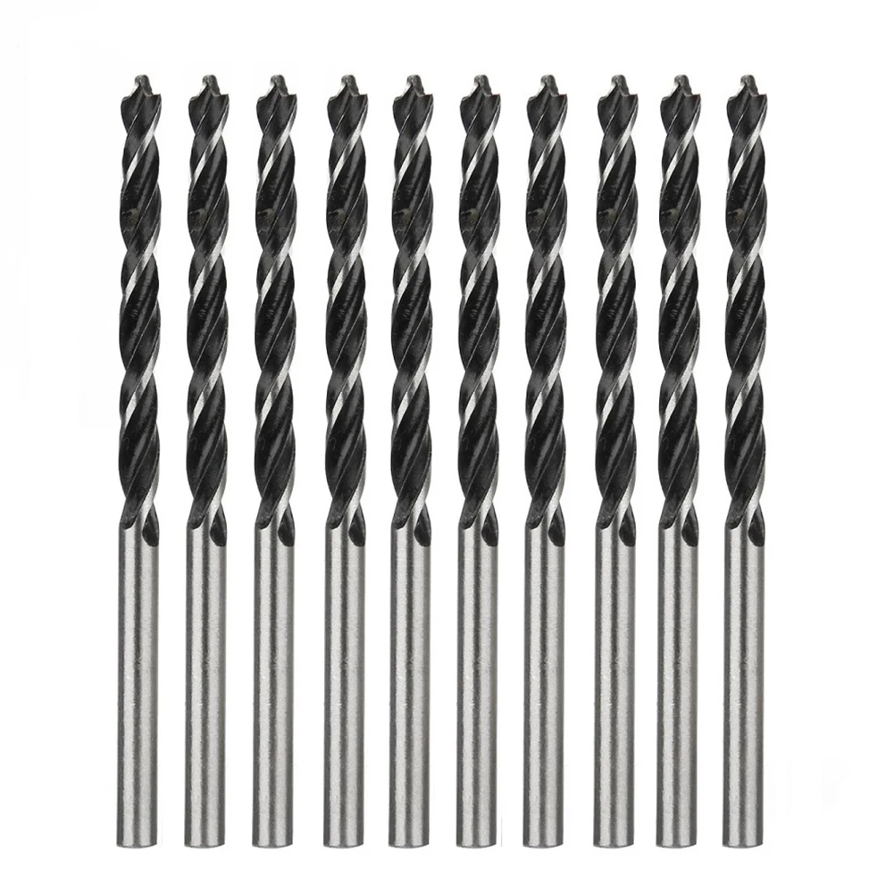 10pcs 75mm Woodworking Spiral Drill Bit 4mm Diameter Twist Drill Bit Wood Drills With Center Point For Wood Drilling Tool
10pcs 75mm Woodworking Spiral Drill Bit 4mm Diameter Twist Drill Bit Wood Drills With Center Point For Wood Drilling Tool