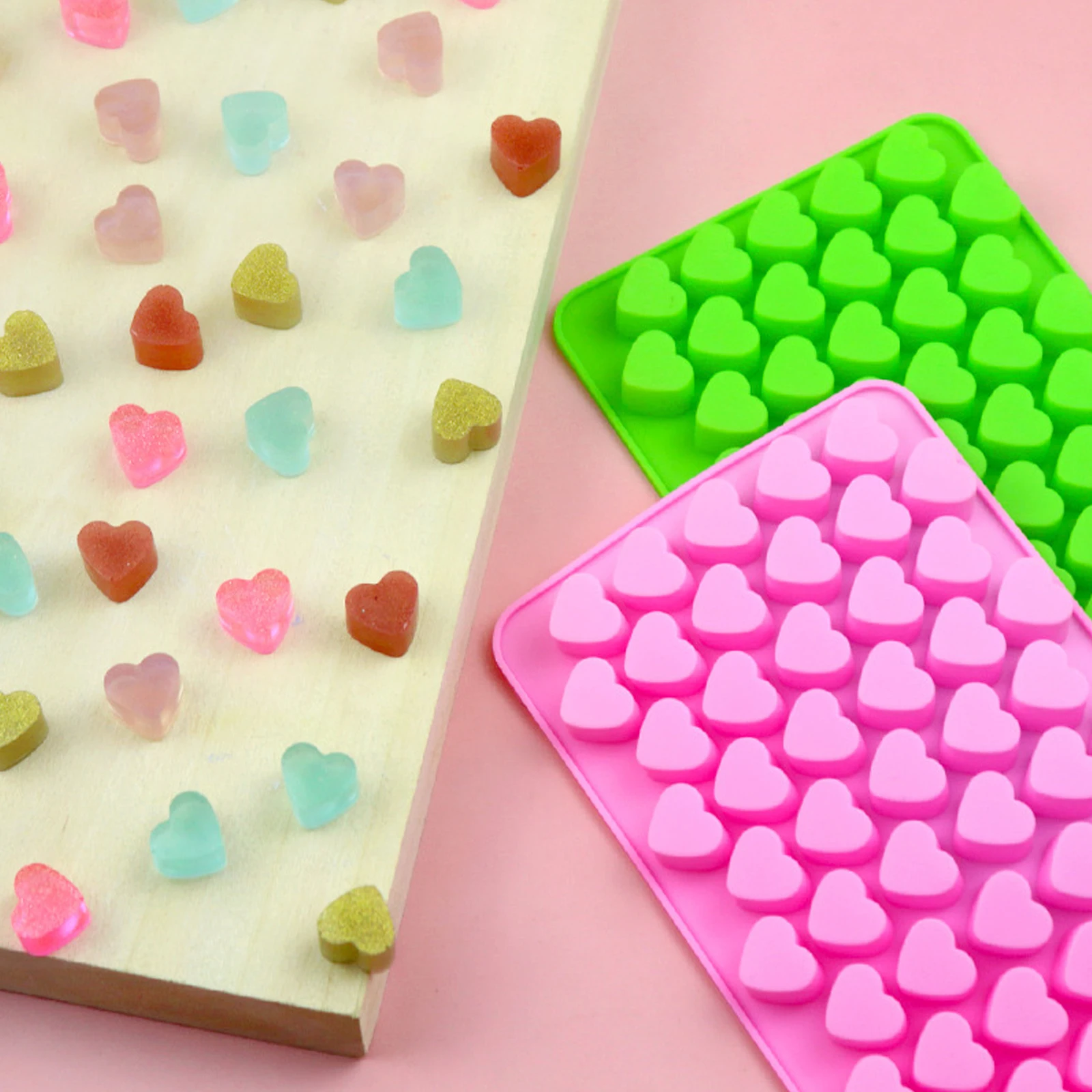 3D Mini Heart Mold Silicone Ice Cube Tray DIY Chocolate Fondant Mould Pastry Jelly Cookies Baking Cake Decoration Kitchen Tools
3D Mini Heart Mold Silicone Ice Cube Tray DIY Chocolate Fondant Mould Pastry Jelly Cookies Baking Cake Decoration Kitchen Tools