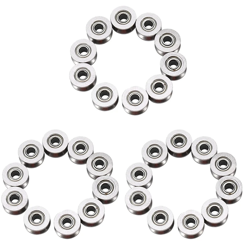 A50I 30Pcs U Groove Bearing U624ZZ Carbon Steel Durable V Groove Ball Bearing Pulley For Rail Track Linear Motion Systems
A50I 30Pcs U Groove Bearing U624ZZ Carbon Steel Durable V Groove Ball Bearing Pulley For Rail Track Linear Motion Systems