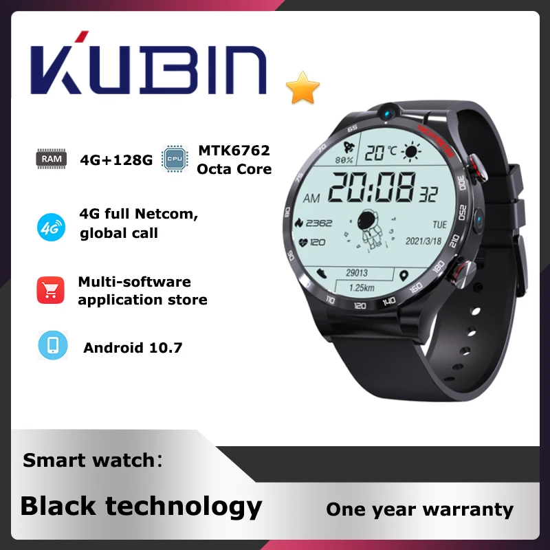 Умные часы KUBIN 4G для мужчин, высококачественные водонепроницаемые спортивные наручные часы для фитнеса, с Wi-Fi, GPS, на весь экран, для Android, IOS, п...
Умные часы KUBIN 4G для мужчин, высококачественные водонепроницаемые спортивные наручные часы для фитнеса, с Wi-Fi, GPS, на весь экран, для Android, IOS, п...