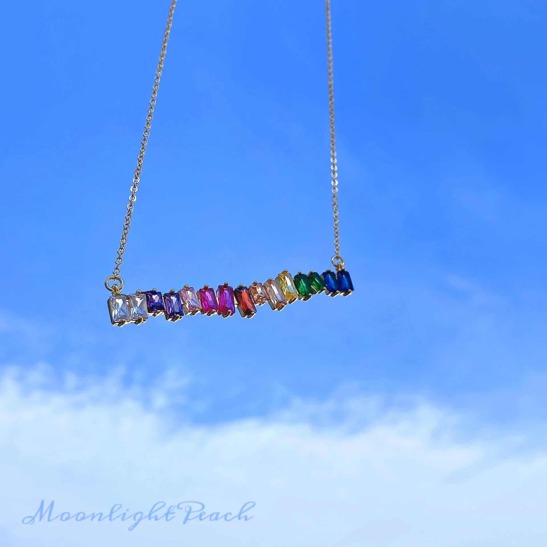 Meet Rainbow INS Hot Irregular Zircon Colorful Delicate Clavicle Chain Necklace Jewelry For Women Gift
Meet Rainbow INS Hot Irregular Zircon Colorful Delicate Clavicle Chain Necklace Jewelry For Women Gift