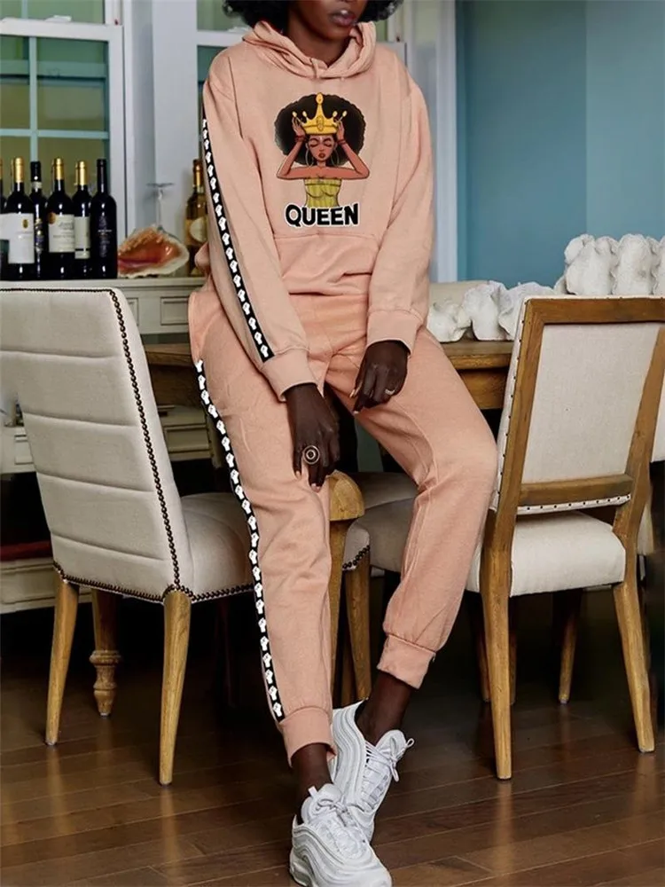 Sets Outifits 2022 Figure Print Long Sleeve Casual Hoodie & Pants Set of Two Fashion Casual Pieces for Women Tracksuits Elegan
Sets Outifits 2022 Figure Print Long Sleeve Casual Hoodie & Pants Set of Two Fashion Casual Pieces for Women Tracksuits Elegan