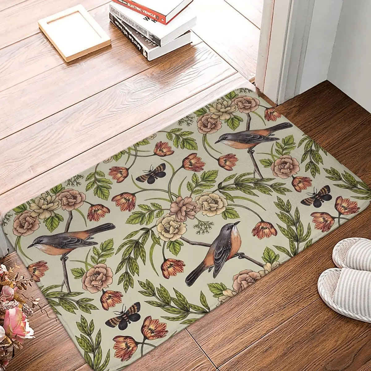 The Bird Bedroom Mat In The Garden Nature Pattern Birds Flowers Moths Doormat Flannel Carpet Outdoor Rug Home Decoration
The Bird Bedroom Mat In The Garden Nature Pattern Birds Flowers Moths Doormat Flannel Carpet Outdoor Rug Home Decoration