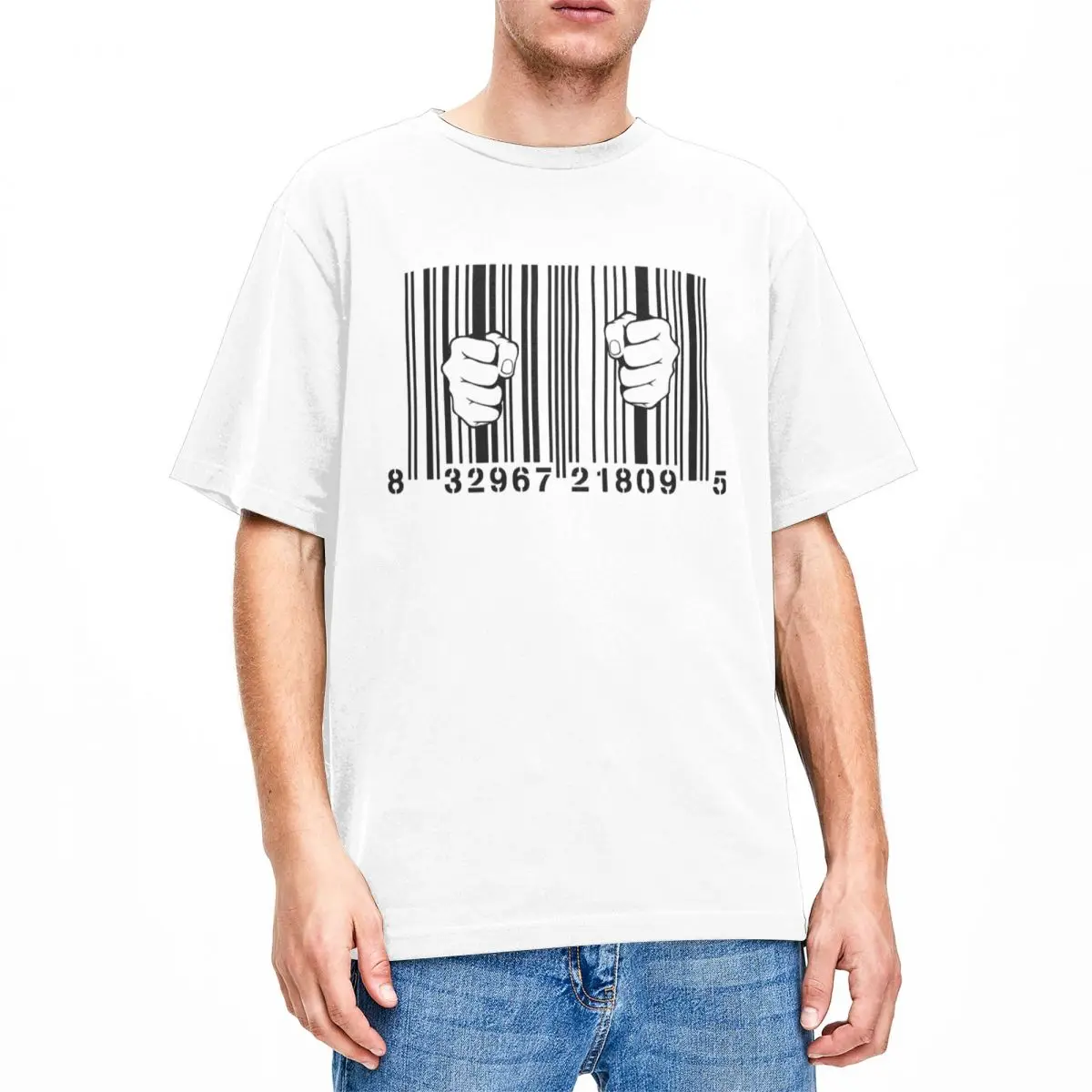 UPC Barcode Prison Shirt Merchandise Men Women Cotton Humor Crewneck Novelty Tees Short Sleeve Clothes Christmas Gifts
UPC Barcode Prison Shirt Merchandise Men Women Cotton Humor Crewneck Novelty Tees Short Sleeve Clothes Christmas Gifts