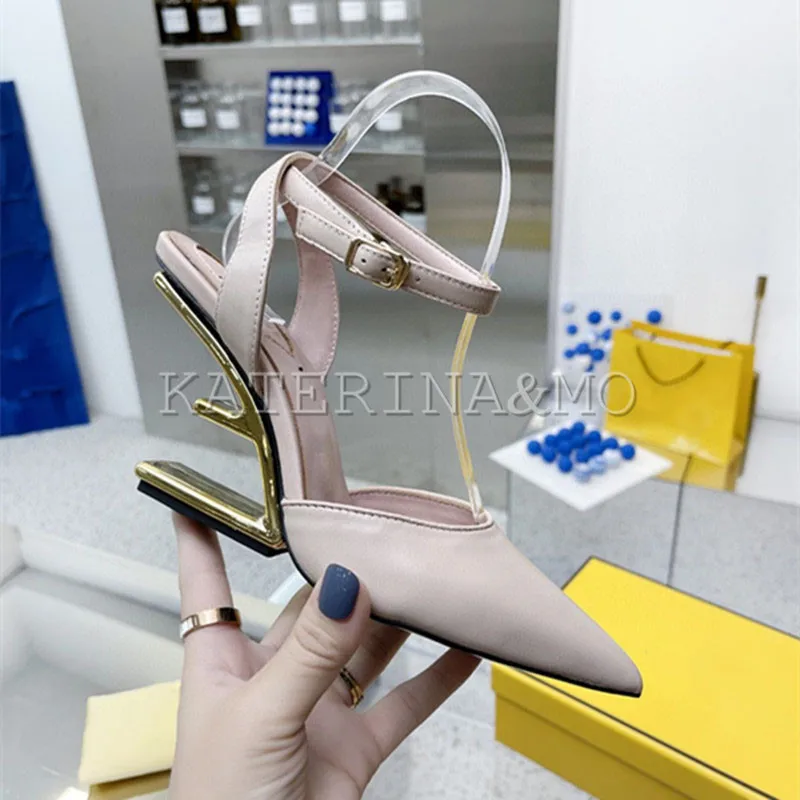 2022 Brand Hot Womens Pointy Toe Genuine Leather Strange Irregular High Heel Slingbacks Pumps Sandals for Women High Quality
2022 Brand Hot Womens Pointy Toe Genuine Leather Strange Irregular High Heel Slingbacks Pumps Sandals for Women High Quality