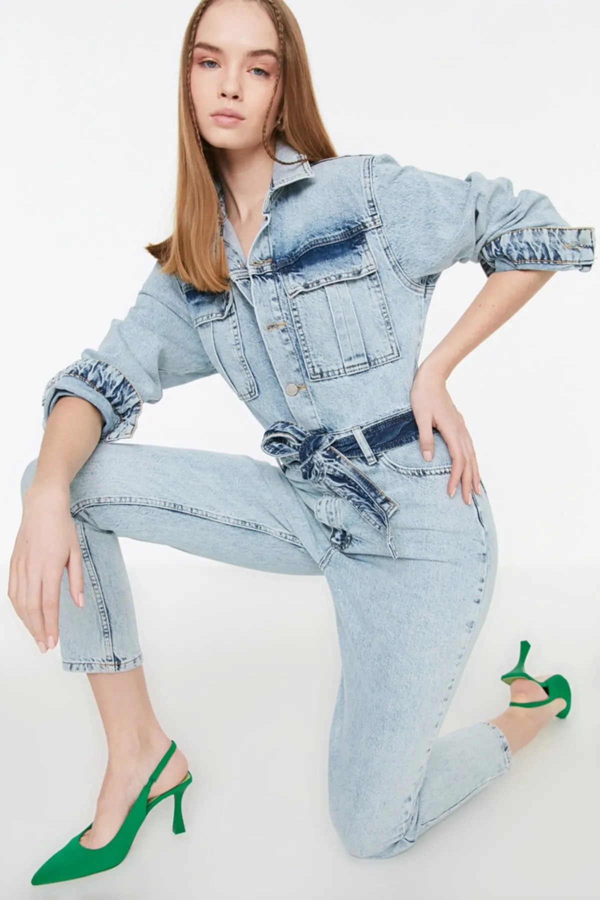 Women's Overalls Blue Belt Denim Style Hot Casual Sleeveless Loose Baggy Trousers Jumpsuit Jumpsuit Pants Romper Jumpsuit Jumpsuit
Women's Overalls Blue Belt Denim Style Hot Casual Sleeveless Loose Baggy Trousers Jumpsuit Jumpsuit Pants Romper Jumpsuit Jumpsuit