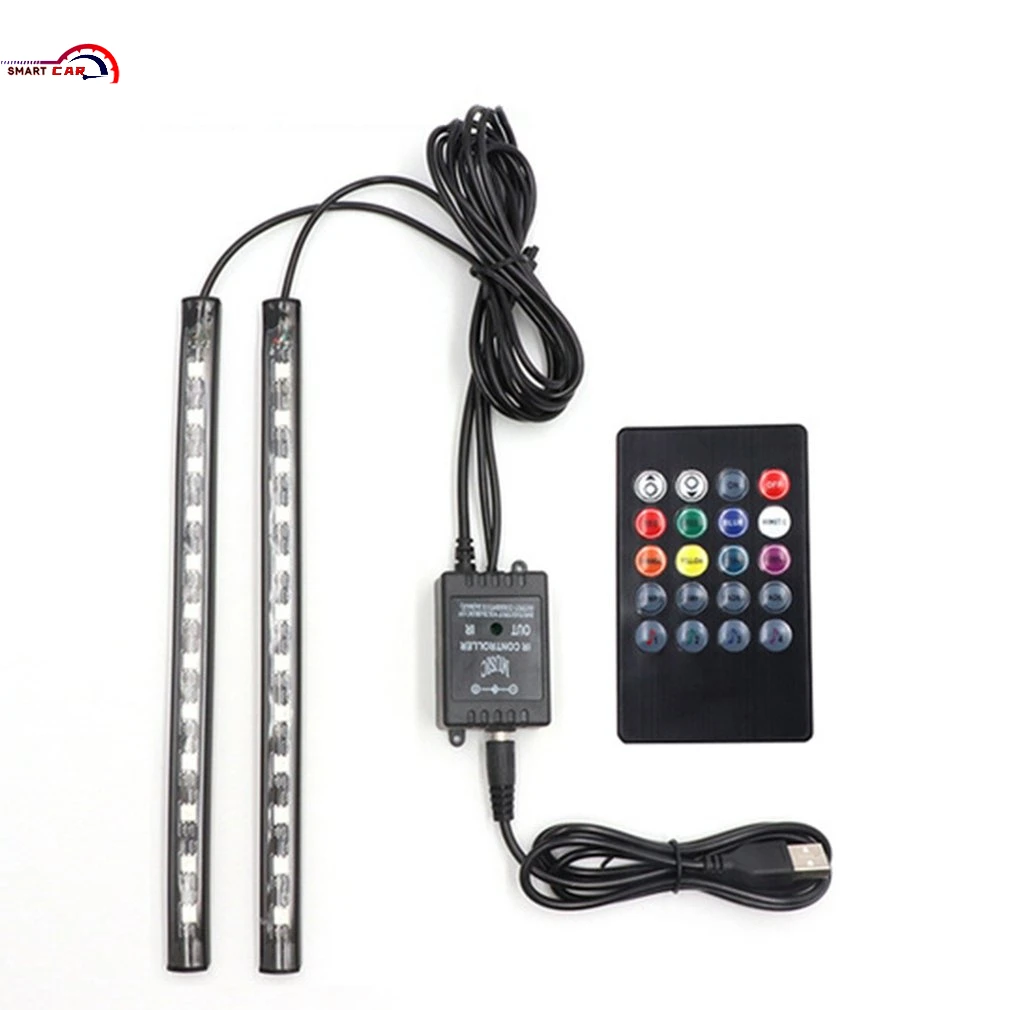 Led Car Foot Ambient Light With USB Cigarette Lighter Backlight Music Control App RGB Auto Interior Decorative Atmosphere Lights
Led Car Foot Ambient Light With USB Cigarette Lighter Backlight Music Control App RGB Auto Interior Decorative Atmosphere Lights