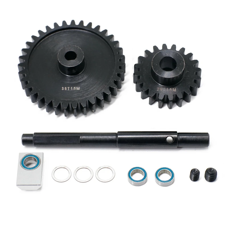 

CNC 45 HD Steel 1.5Mod 20T 35T Pinion Gear Spur Gear Set For 1/5 Traxxas XMAXX RC Car Upgrade Accessory Parts