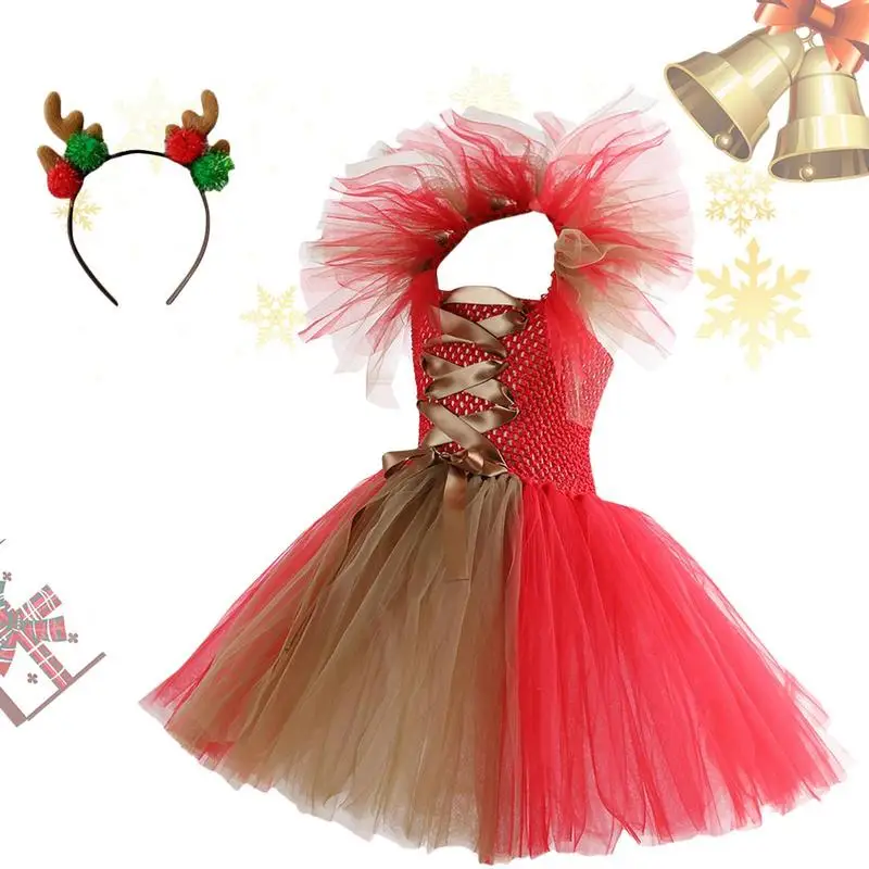 Детское платье с открытой спиной, с рюшами и сетчатой юбкой 
Детское платье с открытой спиной, с рюшами и сетчатой юбкой