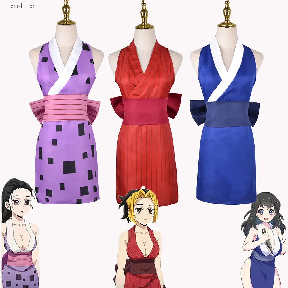 Anime Demon Slayer Suma Hinatsuru Makio Cosplay Costumes Kimono Halloween Costumes for Women Clothes Dress Suit Wig Role Play
Anime Demon Slayer Suma Hinatsuru Makio Cosplay Costumes Kimono Halloween Costumes for Women Clothes Dress Suit Wig Role Play