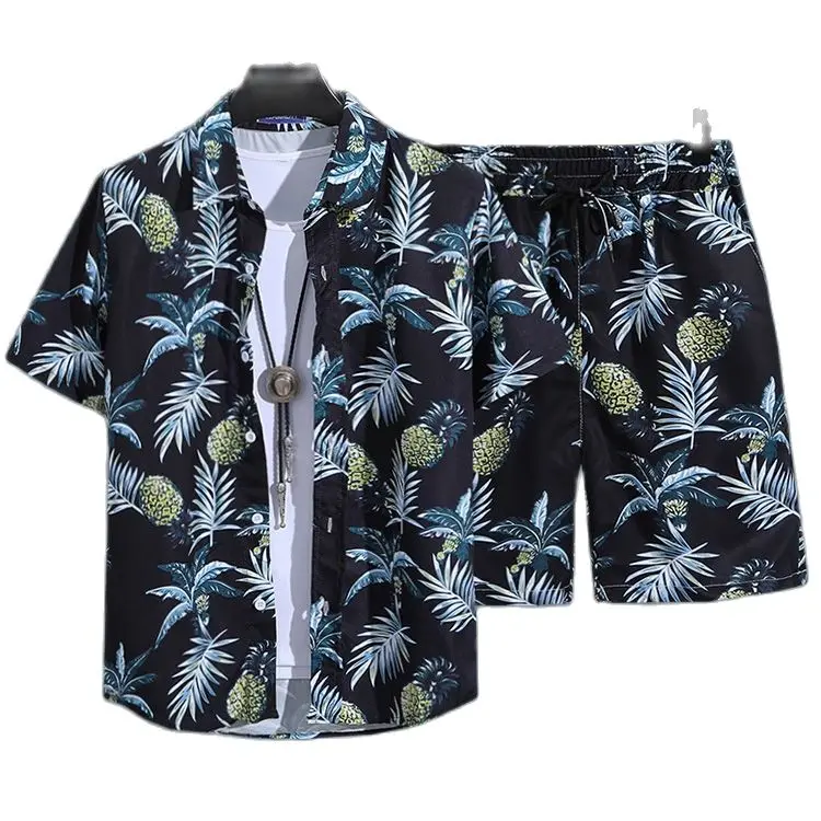 2023 New summer fashion men's shirt short sleeve + shorts suit printed pineapple summer short sleeve two-piece men's casual suit
2023 New summer fashion men's shirt short sleeve + shorts suit printed pineapple summer short sleeve two-piece men's casual suit