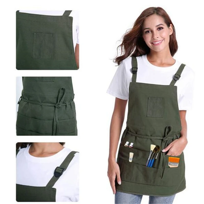 Art Durable Goods Heavy Duty Unisex Canvas Work Apron with Tool Pockets Cross-Back Straps Adjustable For Woodworking Painting
Art Durable Goods Heavy Duty Unisex Canvas Work Apron with Tool Pockets Cross-Back Straps Adjustable For Woodworking Painting