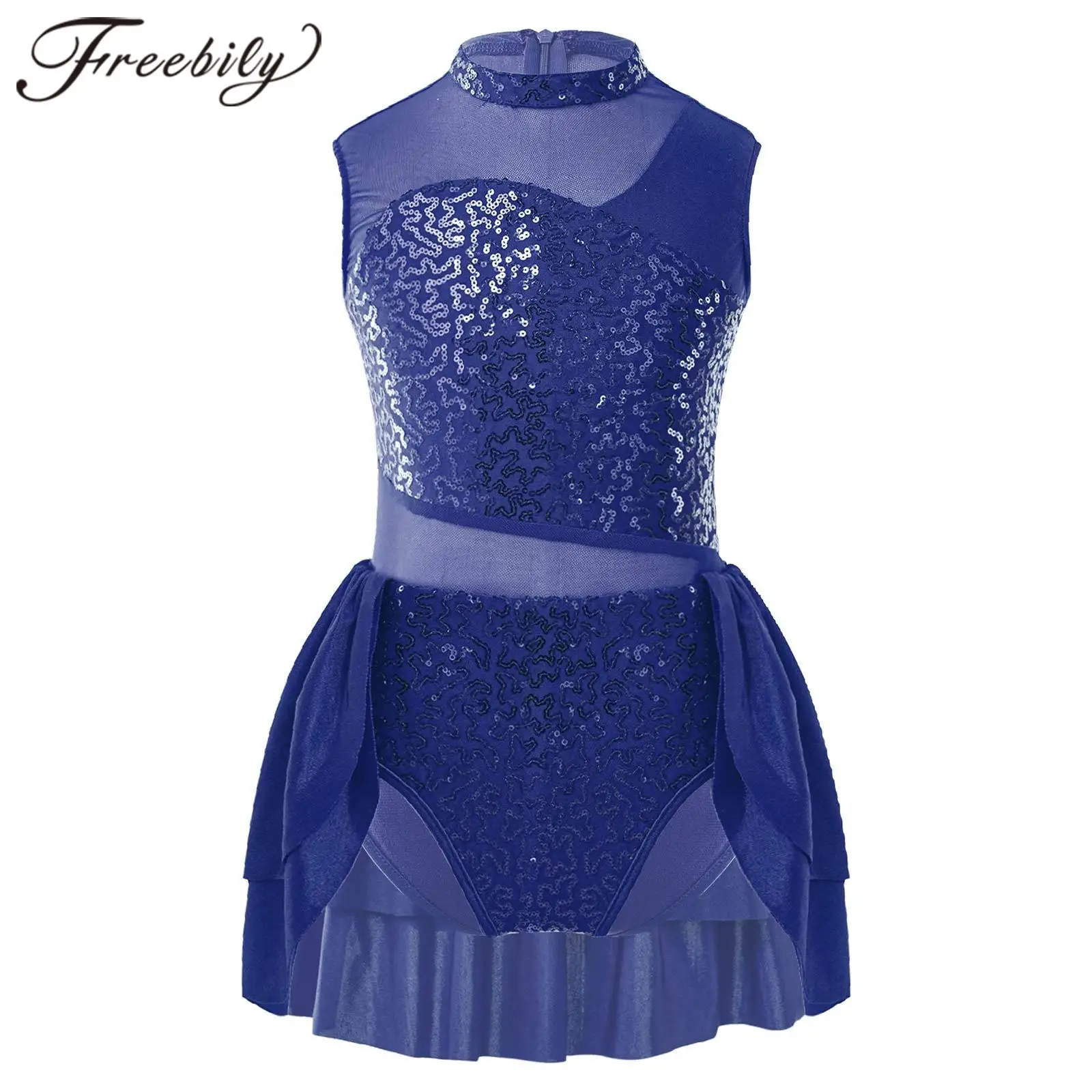 Gymnastics Leotard for Girls Kids Sleeveless Sequins Dance Leotard Dress for Latin Jazz Dancing Costume Figure Skating Jumpsuit
Gymnastics Leotard for Girls Kids Sleeveless Sequins Dance Leotard Dress for Latin Jazz Dancing Costume Figure Skating Jumpsuit