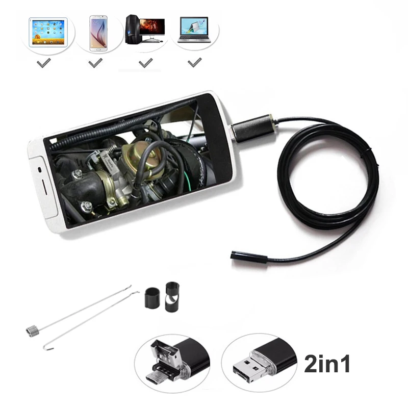 android Endoscope Camera 7mm Lens 6 led IP67 Waterproof Inspection Borescope Micro OTG USB Camera endoscopio
android Endoscope Camera 7mm Lens 6 led IP67 Waterproof Inspection Borescope Micro OTG USB Camera endoscopio