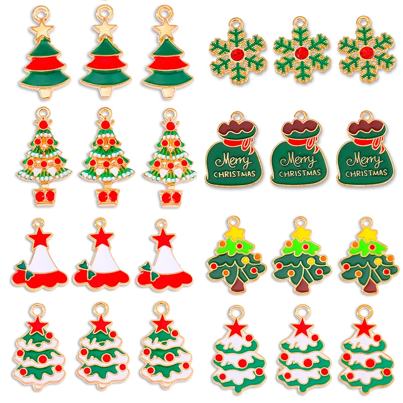 20Pcs Cute Christmas Tree Enamel Enamel Pendant Christmas Holiday Gift Charm for Jewelry Making Bracelet Keychain Accessories
20Pcs Cute Christmas Tree Enamel Enamel Pendant Christmas Holiday Gift Charm for Jewelry Making Bracelet Keychain Accessories