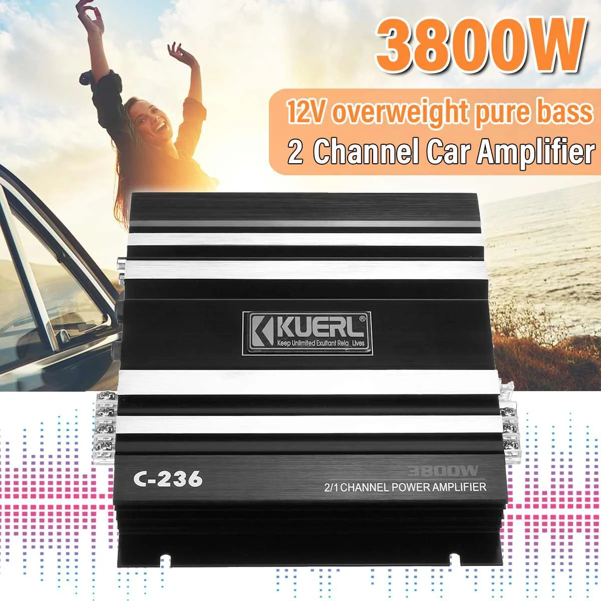 DC12V 3800W Car Amplifier Multichannel Powerful Car Audio Subwoofer Aluminum Alloy Vehicle Power Stereo Amp Car Sound Amplifiers
DC12V 3800W Car Amplifier Multichannel Powerful Car Audio Subwoofer Aluminum Alloy Vehicle Power Stereo Amp Car Sound Amplifiers