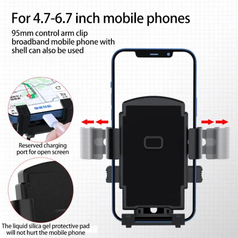 Bicycle Shock-absorbing Phone Bracket Mountain Bike Anti-drop Single Holder Universal Motorcycle Bike GPS Navigation Phone Rack
Bicycle Shock-absorbing Phone Bracket Mountain Bike Anti-drop Single Holder Universal Motorcycle Bike GPS Navigation Phone Rack